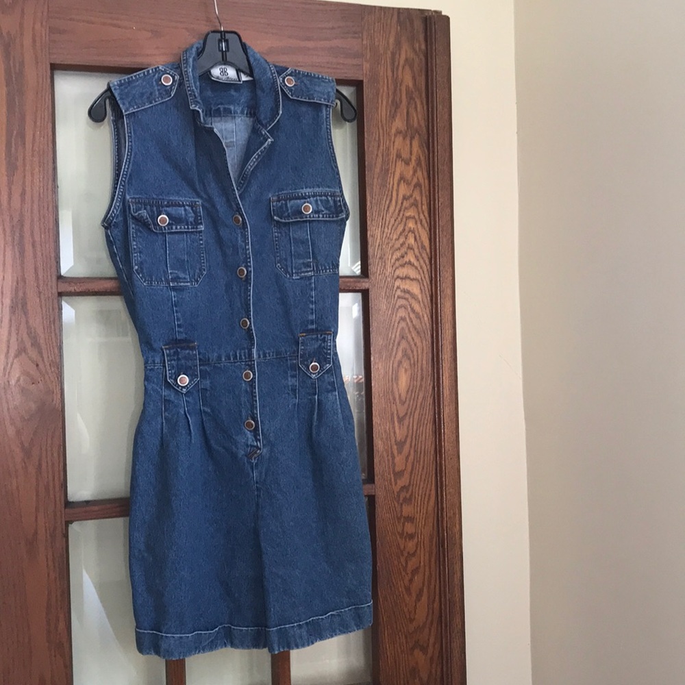Vintage denim romper